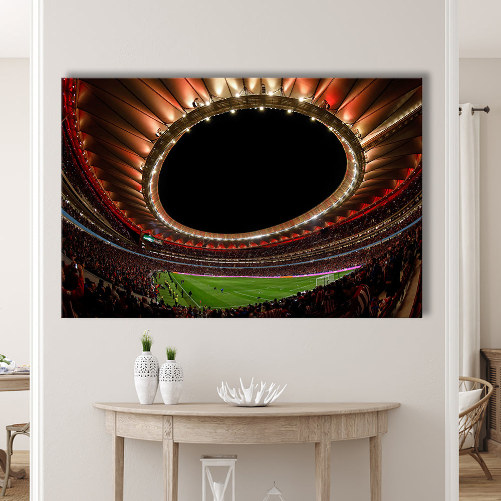 Metropolitano Stadium, Stadium Canvas, Sport Art, Gift for him, Man Cave Decor, Art Print, Canvas Print Wall Art
