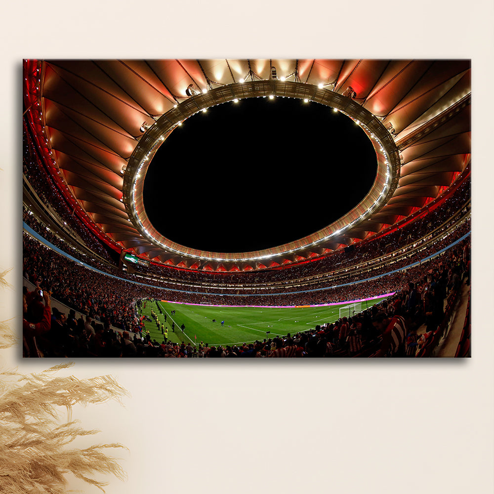 Metropolitano Stadium, Stadium Canvas, Sport Art, Gift for him, Man Cave Decor, Art Print, Canvas Print Wall Art