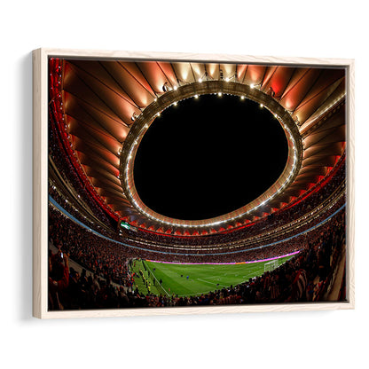 Metropolitano Stadium, Stadium Canvas, Sport Art, Framed Canvas Print Wall Art, Floating Frame