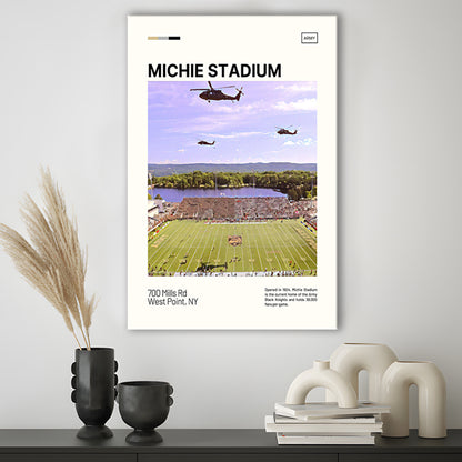 Michie Stadium Print, Army Black Knights Stadium Canvas Art, Fan Gifts, Sport Art, Canvas Print Wall Art
