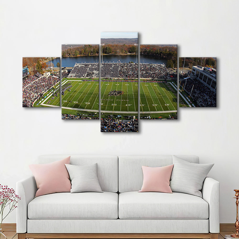 Michie Stadium, Stadium Canvas, Sport Art, Gift for him, 5 Panel, Large Canvas, Canvas Print Wall Art