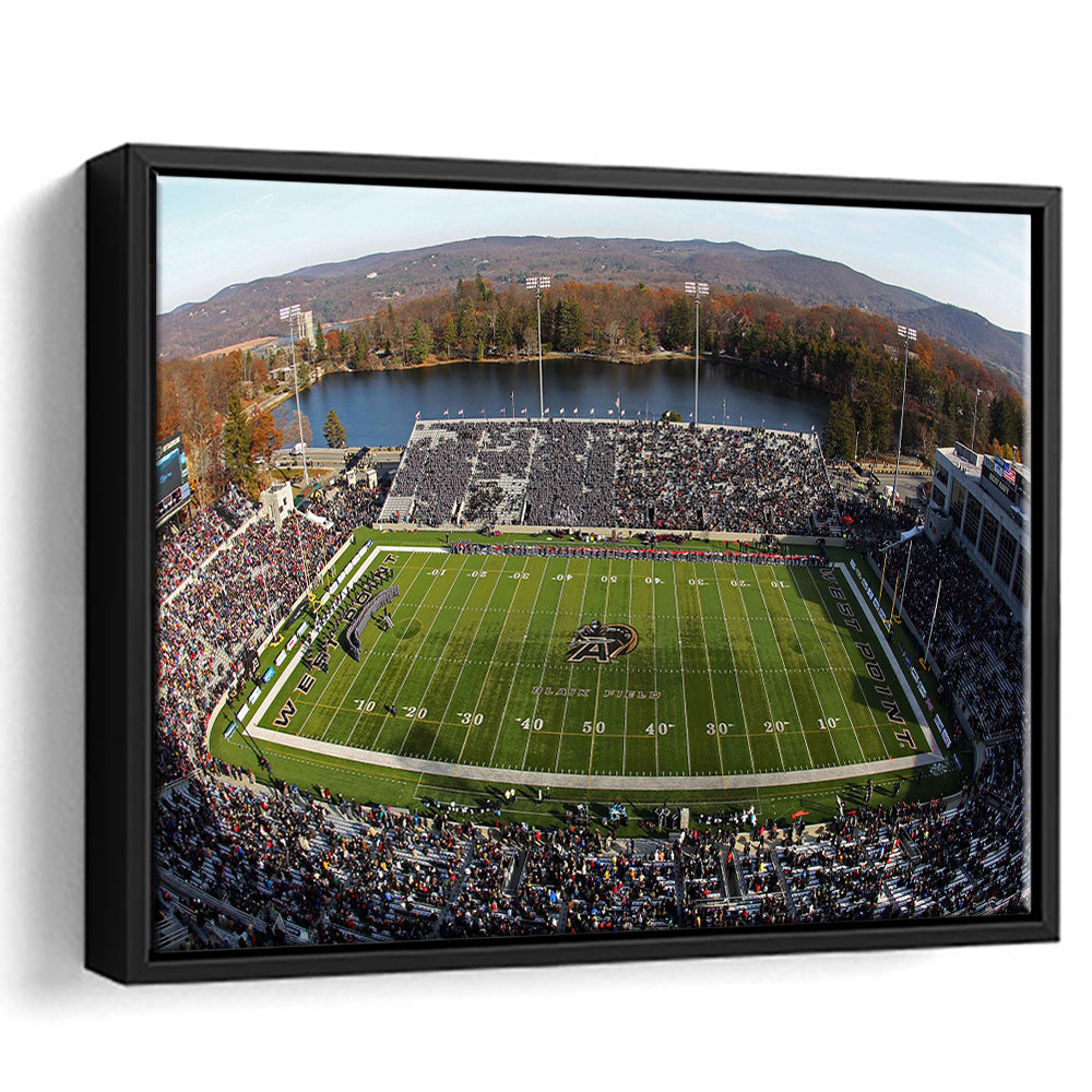 Michie Stadium, Stadium Canvas, Sport Art, Framed Canvas Print Wall Art, Floating Frame
