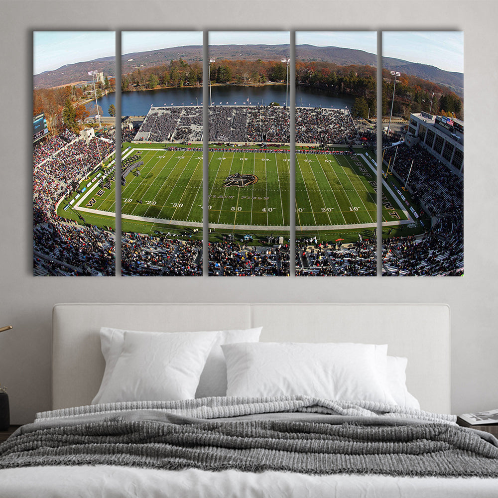 Michie Stadium, Stadium Canvas, Sport Art, 5 Panel B, Extra Large Canvas, Canvas Print Wall Art