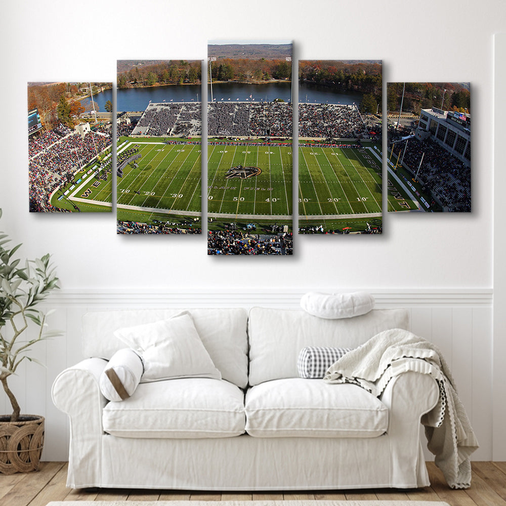 Michie Stadium, Stadium Canvas, Sport Art, Gift for him, 5 Panel, Large Canvas, Canvas Print Wall Art