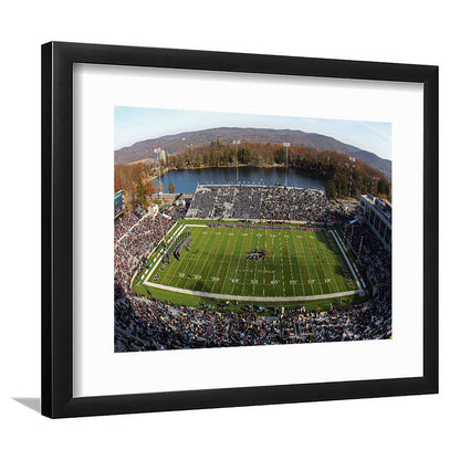Michie Stadium, Stadium Canvas, Sport Art, Gift for him, White Border Framed Art Print Wall Decor