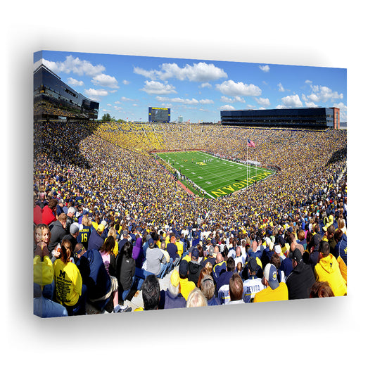 Michigan Stadium, Stadium Canvas, Sport Art, Gift for him, Man Cave Decor, Art Print, Canvas Print Wall Art