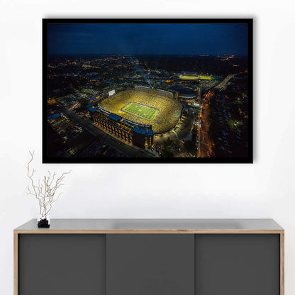 Michigan Stadium, Stadium Canvas, Sport Art, Fan Gifts, Framed Art Print Wall Decor, Picture Framed