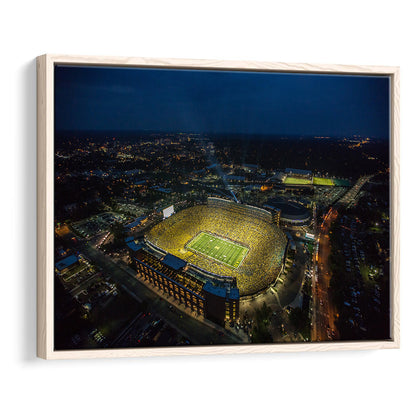 Michigan Stadium, Stadium Canvas, Sport Art, Fan Gifts, Framed Canvas Print Wall Art, Floating Frame