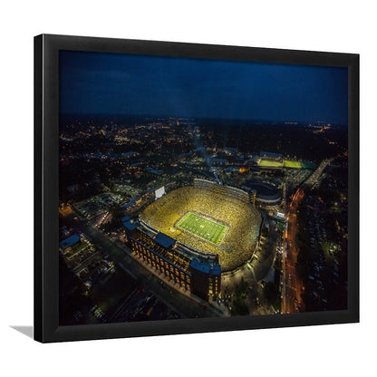 Michigan Stadium, Stadium Canvas, Sport Art, Fan Gifts, Framed Art Print Wall Decor, Picture Framed