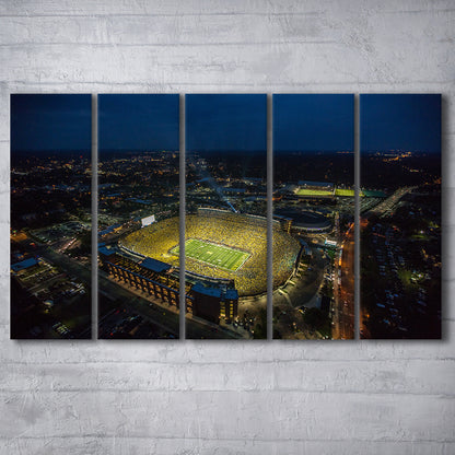 Michigan Stadium, Stadium Canvas, Sport Art, Fan Gifts, 5 Panel B, Extra Large Canvas, Canvas Print Wall Art