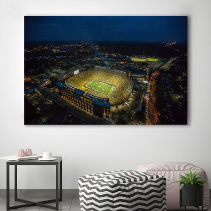 Michigan Stadium, Stadium Canvas, Sport Art, Fan Gifts, Man Cave Decor, Art Print, Canvas Print Wall Art