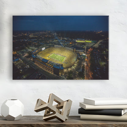 Michigan Stadium, Stadium Canvas, Sport Art, Fan Gifts, Man Cave Decor, Art Print, Canvas Print Wall Art