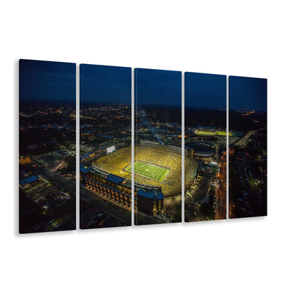 Michigan Stadium, Stadium Canvas, Sport Art, Fan Gifts, 5 Panel B, Extra Large Canvas, Canvas Print Wall Art