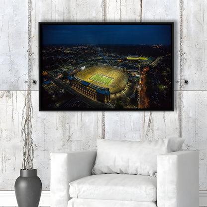 Michigan Stadium, Stadium Canvas, Sport Art, Fan Gifts, Framed Canvas Print Wall Art, Floating Frame