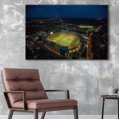 Michigan Stadium, Stadium Canvas, Sport Art, Fan Gifts, Man Cave Decor, Art Print, Canvas Print Wall Art