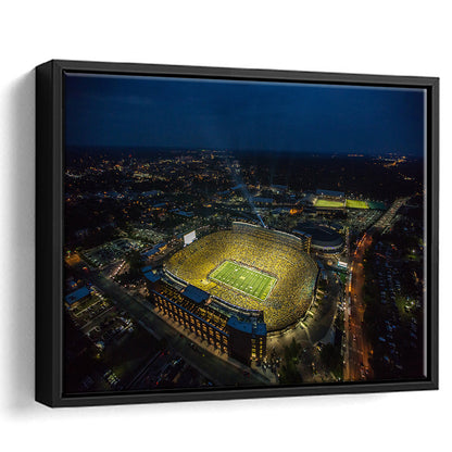 Michigan Stadium, Stadium Canvas, Sport Art, Fan Gifts, Framed Canvas Print Wall Art, Floating Frame
