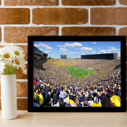 Michigan Stadium, Stadium Canvas, Sport Art, Gift for him, Framed Art Print Wall Decor, Picture Framed