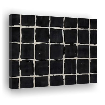 Mid Century Modern Moody Abstract Oil Painting Art Neutral Canvas Print Wall Art, Large Canvas Wall Art Designer