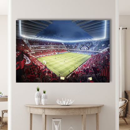 Milan San Siro Stadium, Stadium Canvas, Sport Art, Gift for him, Man Cave Decor, Art Print, Canvas Print Wall Art
