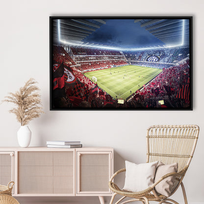 Milan San Siro Stadium, Stadium Canvas, Sport Art, Framed Canvas Print Wall Art, Floating Frame