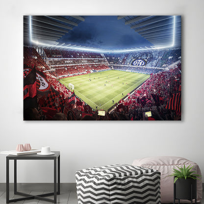 Milan San Siro Stadium, Stadium Canvas, Sport Art, Gift for him, Man Cave Decor, Art Print, Canvas Print Wall Art