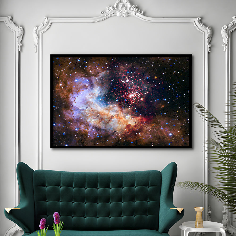 Milky Way decor, Milky way gift set Milky way canvas print , Framed Art Print Wall Decor, Picture Framed