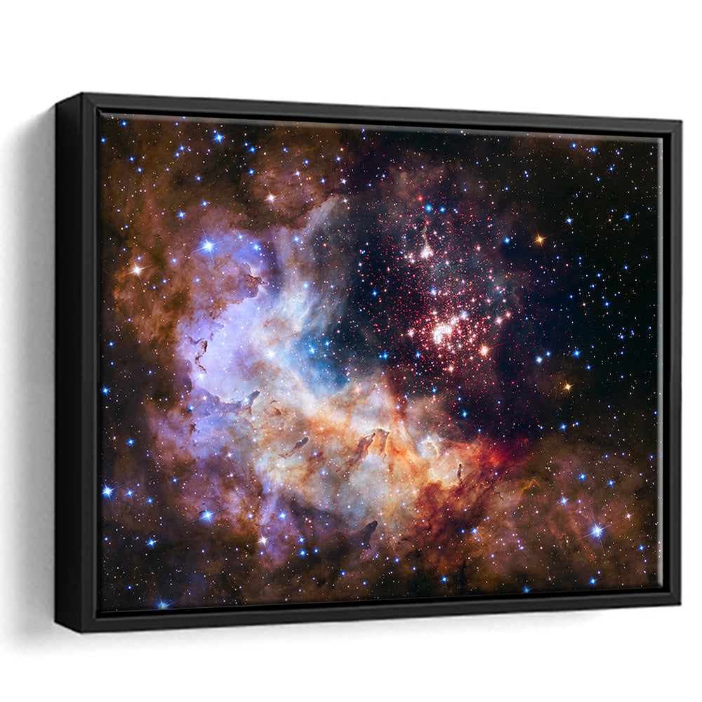 Milky Way Decor, Milky Way Gift Set Milky Way Canvas Print , Framed Canvas Print Wall Art, Floating Frame