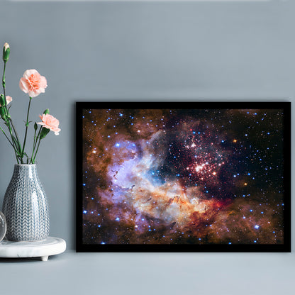 Milky Way decor, Milky way gift set Milky way canvas print , Framed Art Print Wall Decor, Picture Framed