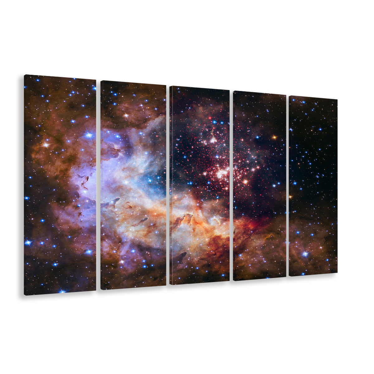 Milky Way decor, Milky way gift set Milky way canvas print , 5 Panel B Canvas Print Wall Art, Extra Large Canvas