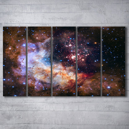 Milky Way decor, Milky way gift set Milky way canvas print , 5 Panel B Canvas Print Wall Art, Extra Large Canvas
