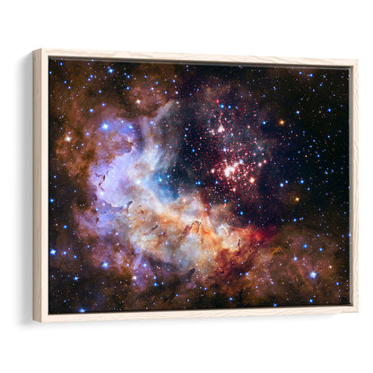 Milky Way Decor, Milky Way Gift Set Milky Way Canvas Print , Framed Canvas Print Wall Art, Floating Frame