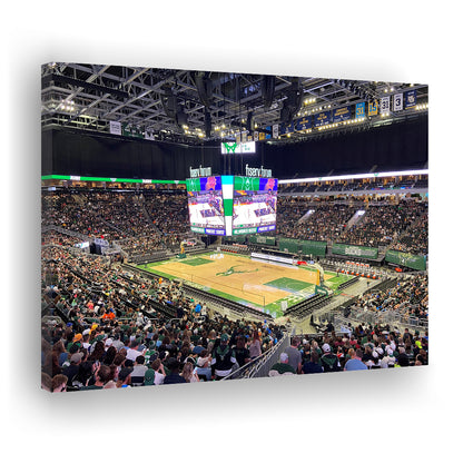 Milwaukee Bucks Fiserv Arena, Stadium Canvas, Sport Art, Gift for him, Man Cave Decor, Art Print, Canvas Print Wall Art