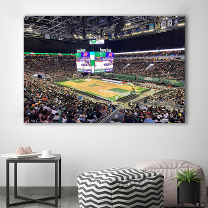 Milwaukee Bucks Fiserv Arena, Stadium Canvas, Sport Art, Gift for him, Man Cave Decor, Art Print, Canvas Print Wall Art