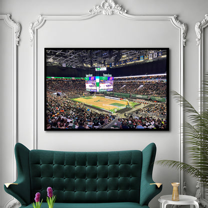 Milwaukee Bucks Fiserv Arena, Stadium Canvas, Sport Art, Gift for him, Framed Art Print Wall Decor, Picture Framed