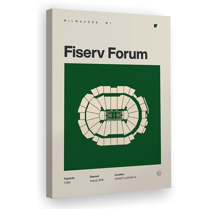 Milwaukee Bucks Stadium Print, Fiserv Forum Stadium Print, Fan Gifts, Sport Art, Canvas Print Wall Art