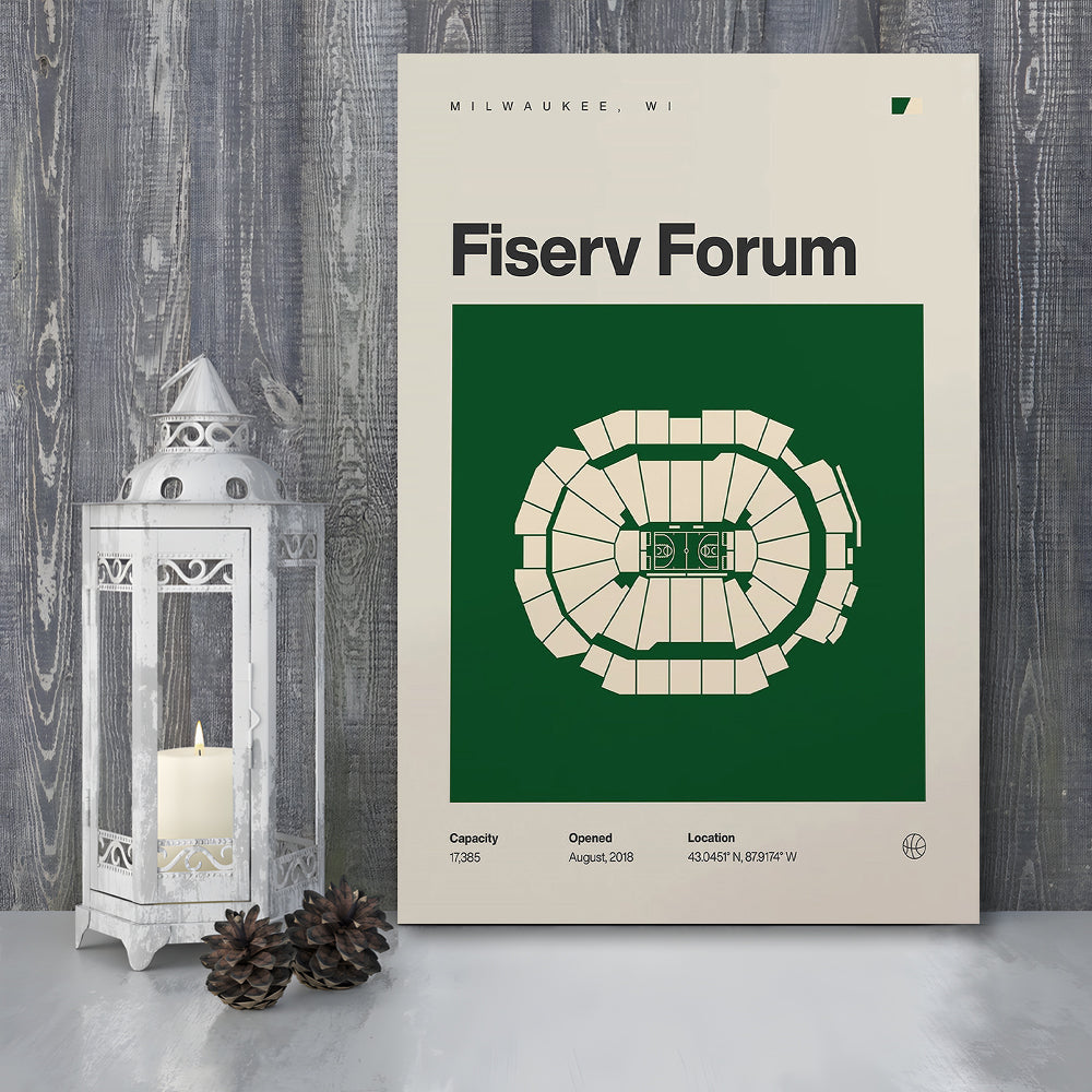Milwaukee Bucks Stadium Print, Fiserv Forum Stadium Print, Fan Gifts, Sport Art, Canvas Print Wall Art