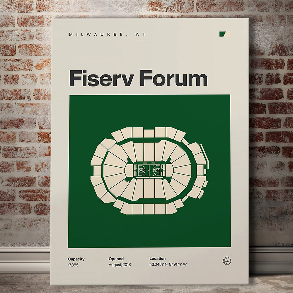 Milwaukee Bucks Stadium Print, Fiserv Forum Stadium Print, Fan Gifts, Sport Art, Canvas Print Wall Art