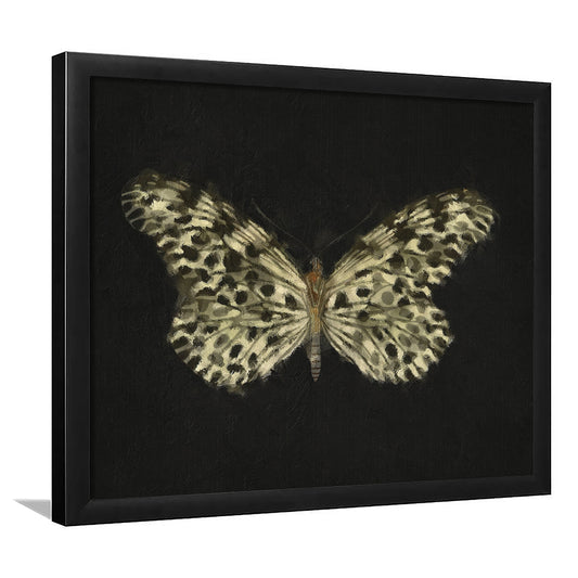 Minimalist Butterfly Wings Framed Art Print Wall Decor, Vintage Butterfly Oil Painting Antique Botanical Nursery Wall Decor