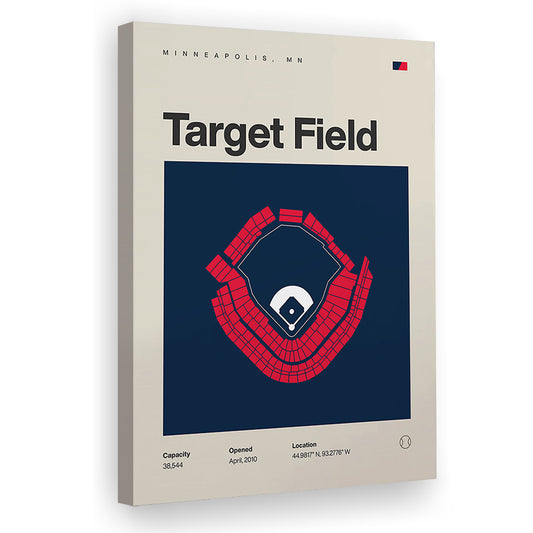Minnesota Twins Stadium Print, Target Field Stadium Print, Fan Gifts, Sport Art, Canvas Print Wall Art