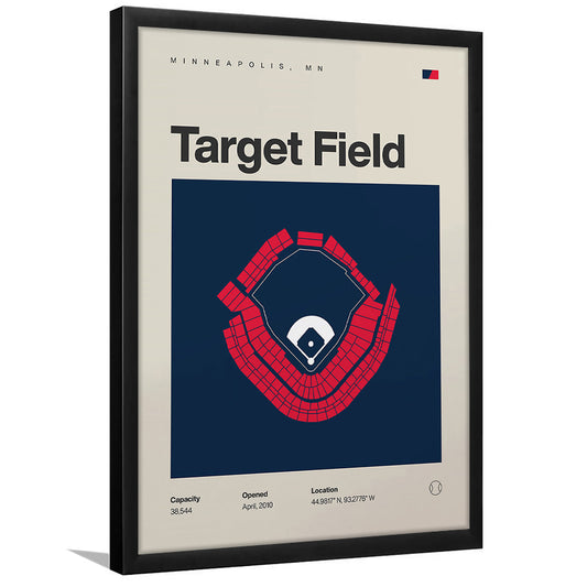 Minnesota Twins Stadium Print, Target Field Stadium Print, Gifts for him, Sport Art, Framed Art Print Wall Decor