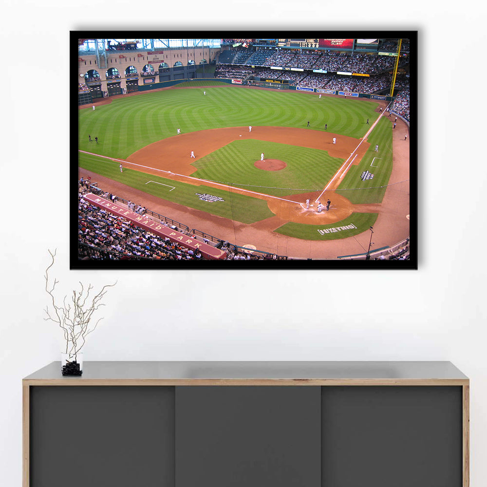 Minute Maid Park Hill, Stadium Canvas, Sport Art, Gift for him, Framed Art Print Wall Decor, Picture Framed