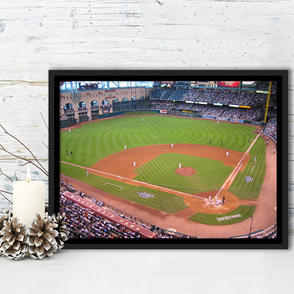 Minute Maid Park Hill, Stadium Canvas, Sport Art, Framed Canvas Print Wall Art, Floating Frame