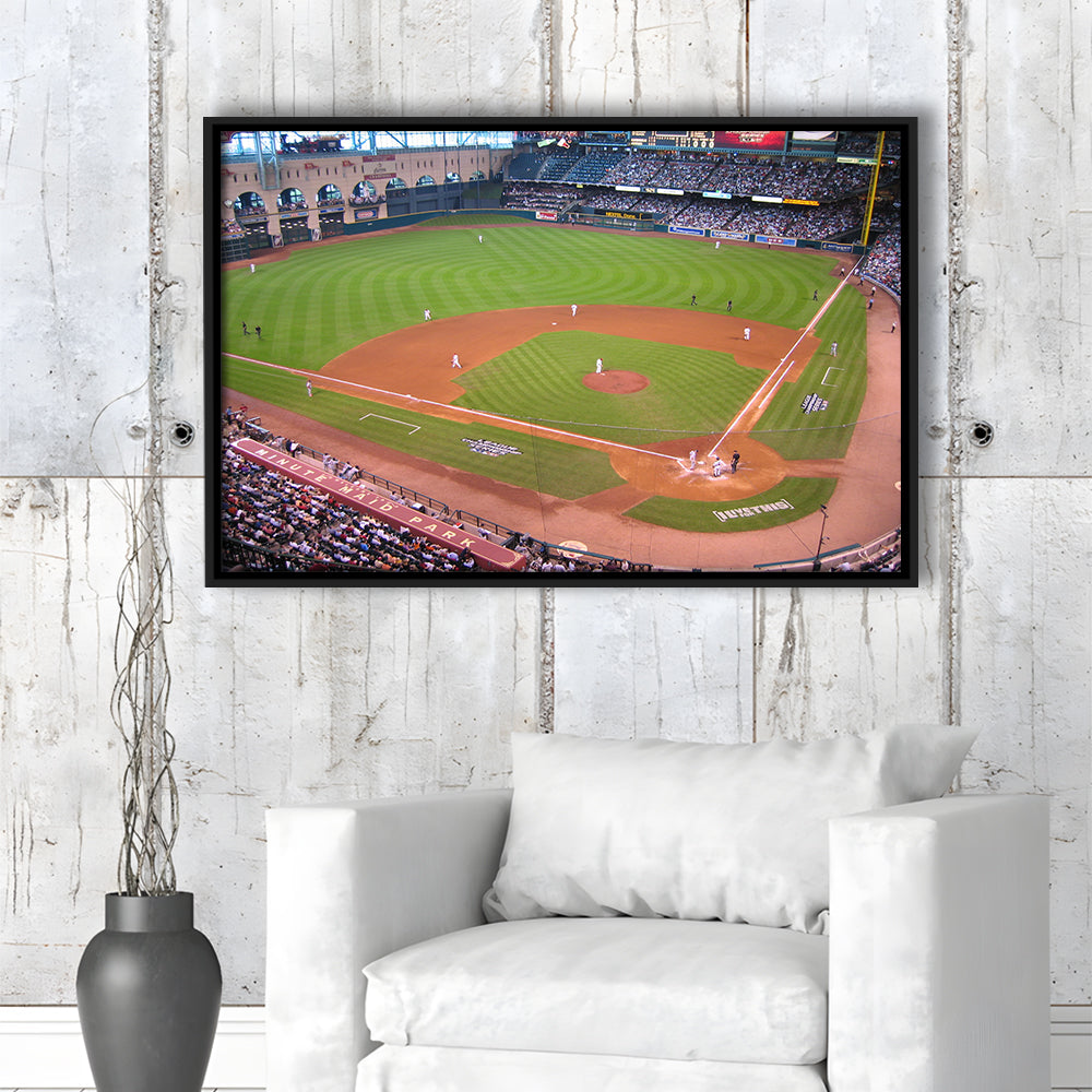 Minute Maid Park Hill, Stadium Canvas, Sport Art, Framed Canvas Print Wall Art, Floating Frame