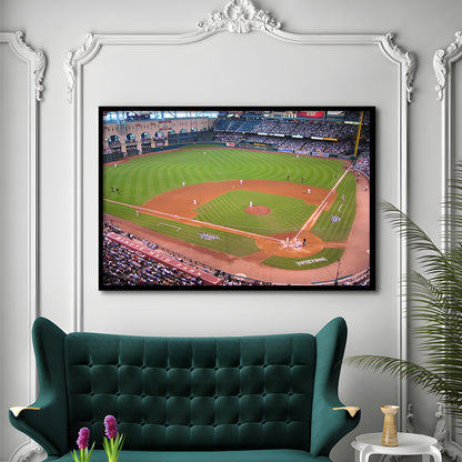 Minute Maid Park Hill, Stadium Canvas, Sport Art, Gift for him, Framed Art Print Wall Decor, Picture Framed