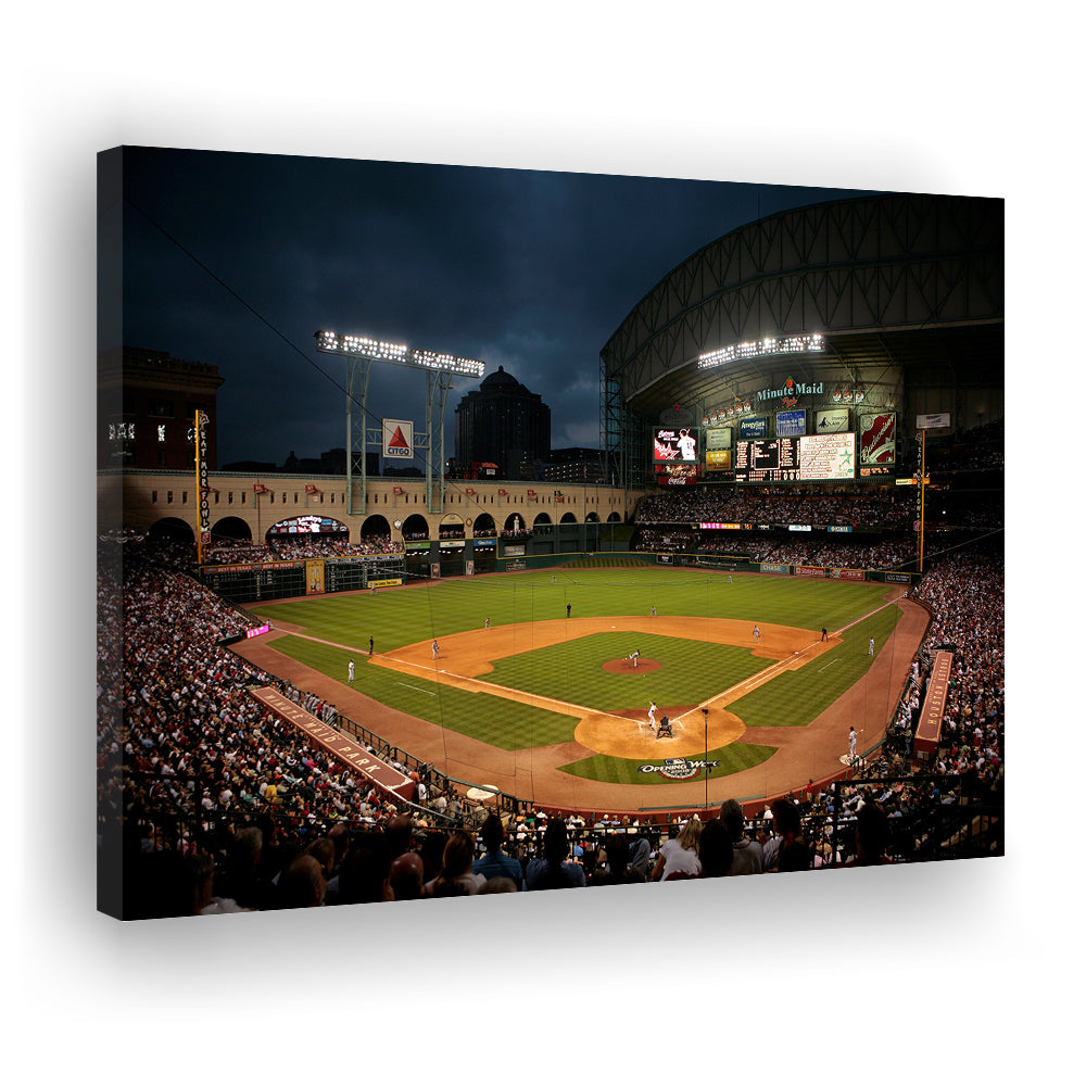 Minute Maid Park Stadium, Stadium Canvas, Sport Art, Gift for him, Man Cave Decor, Art Print, Canvas Print Wall Art