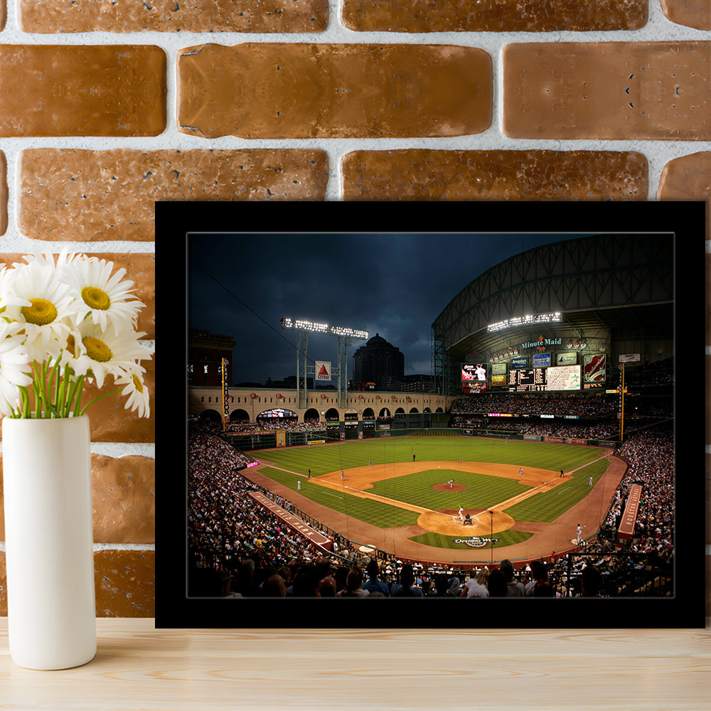 Minute Maid Park Stadium, Stadium Canvas, Sport Art, Gift for him, Framed Art Print Wall Decor, Picture Framed