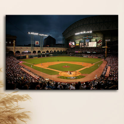 Minute Maid Park Stadium, Stadium Canvas, Sport Art, Gift for him, Man Cave Decor, Art Print, Canvas Print Wall Art