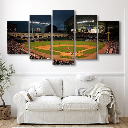 Minute Maid Park Stadium, Stadium Canvas, Sport Art, Gift for him, 5 Panel, Large Canvas, Canvas Print Wall Art