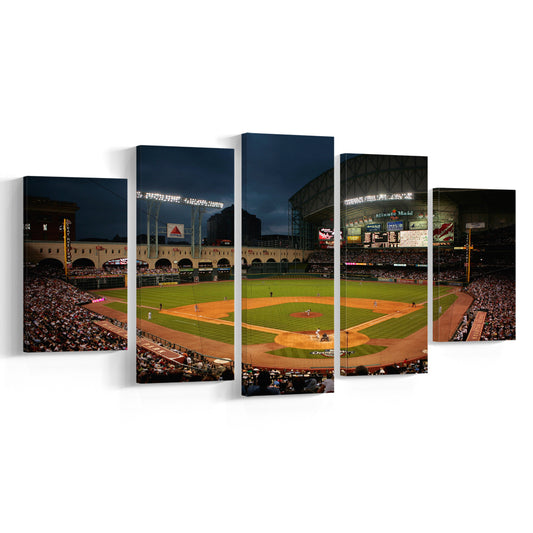 Minute Maid Park Stadium, Stadium Canvas, Sport Art, Gift for him, 5 Panel, Large Canvas, Canvas Print Wall Art