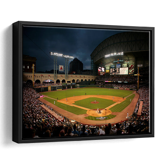 Minute Maid Park Stadium, Stadium Canvas, Sport Art, Framed Canvas Print Wall Art, Floating Frame